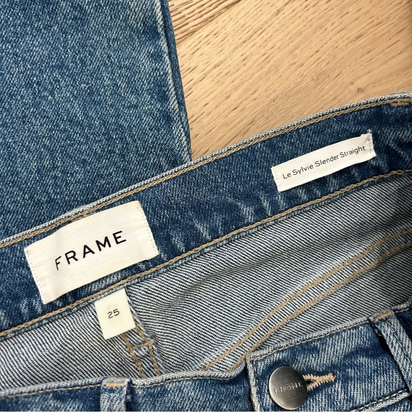 Frame Le Sylvie High Rise Slender Straight Jeans - Picture 6 of 10